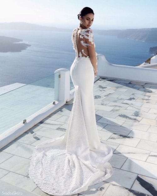 обтягивающее платье на свадьбу